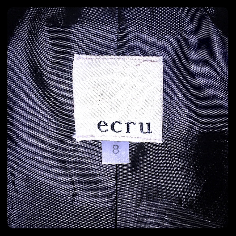Genuine leather distressed  blazer sz 8 - Picture 2 of 3